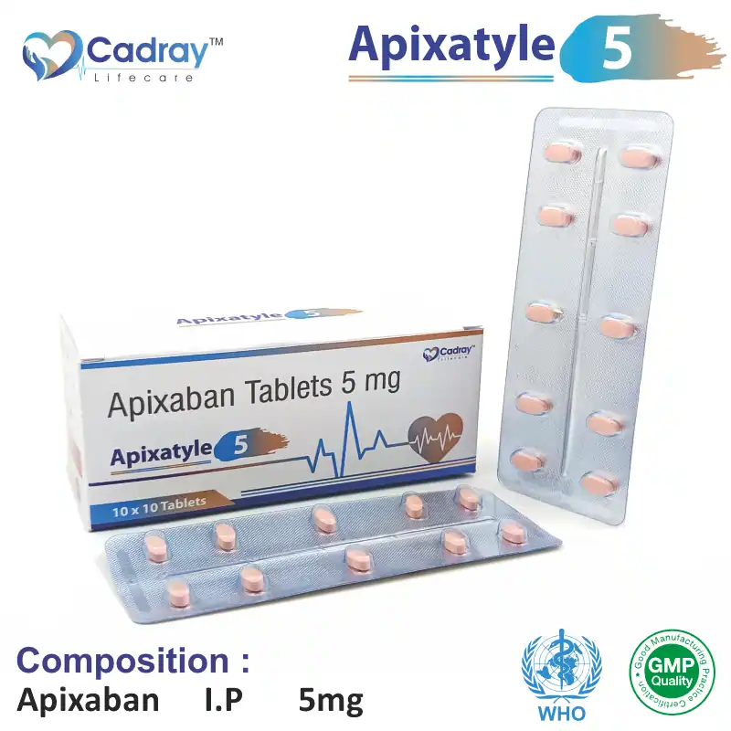 Apixaban 5mg | Best price for PCD Pharma Franchise | Anticoagulant for Stroke Prevention